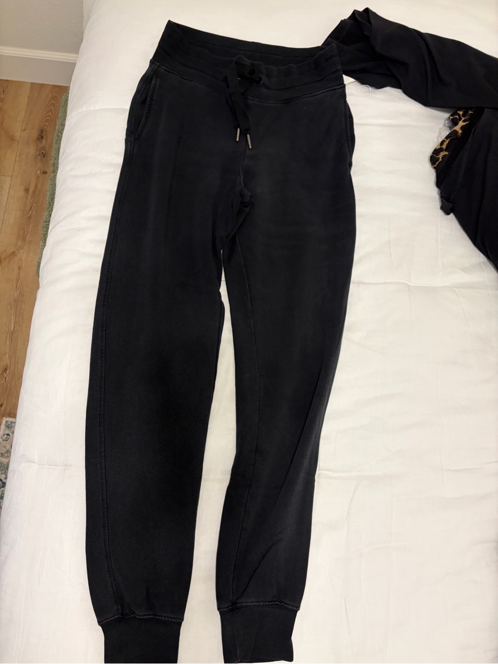 Athleta Black Drawstring Track Pants XS